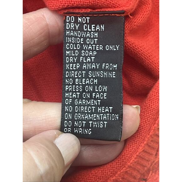 VTG Michael Simon Cardigan American Flag Embroidered Sequin Patriotic Sweater XL - Picture 11 of 13